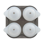 Final Touch Yarai Shiver Ice Ball Shots - 4 Glasses with Ice Ball Tray