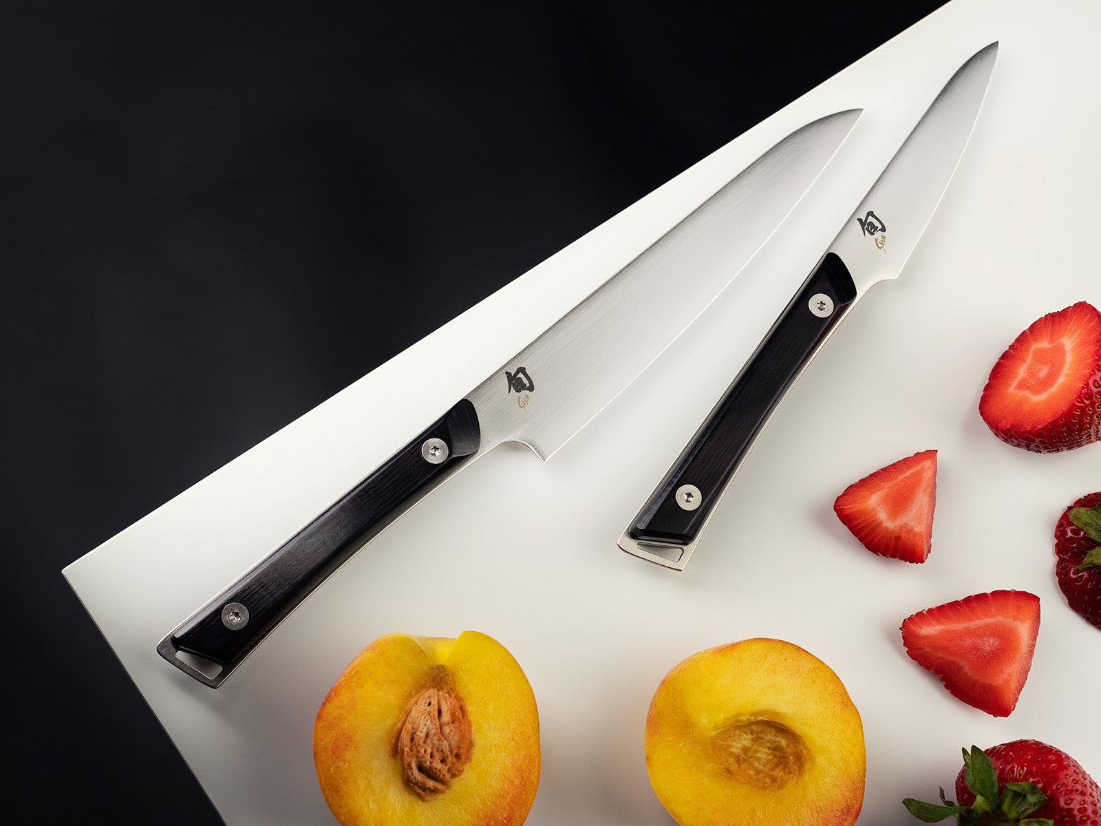 Shun Kazahana 3-Piece Starter Knife Set, 3.5" Paring Knife, 6" Utility Knife, 8" Chef’s Knife