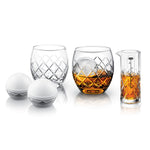 Final Touch Hand-Cut On The Rock Glass 5 Piece Set
