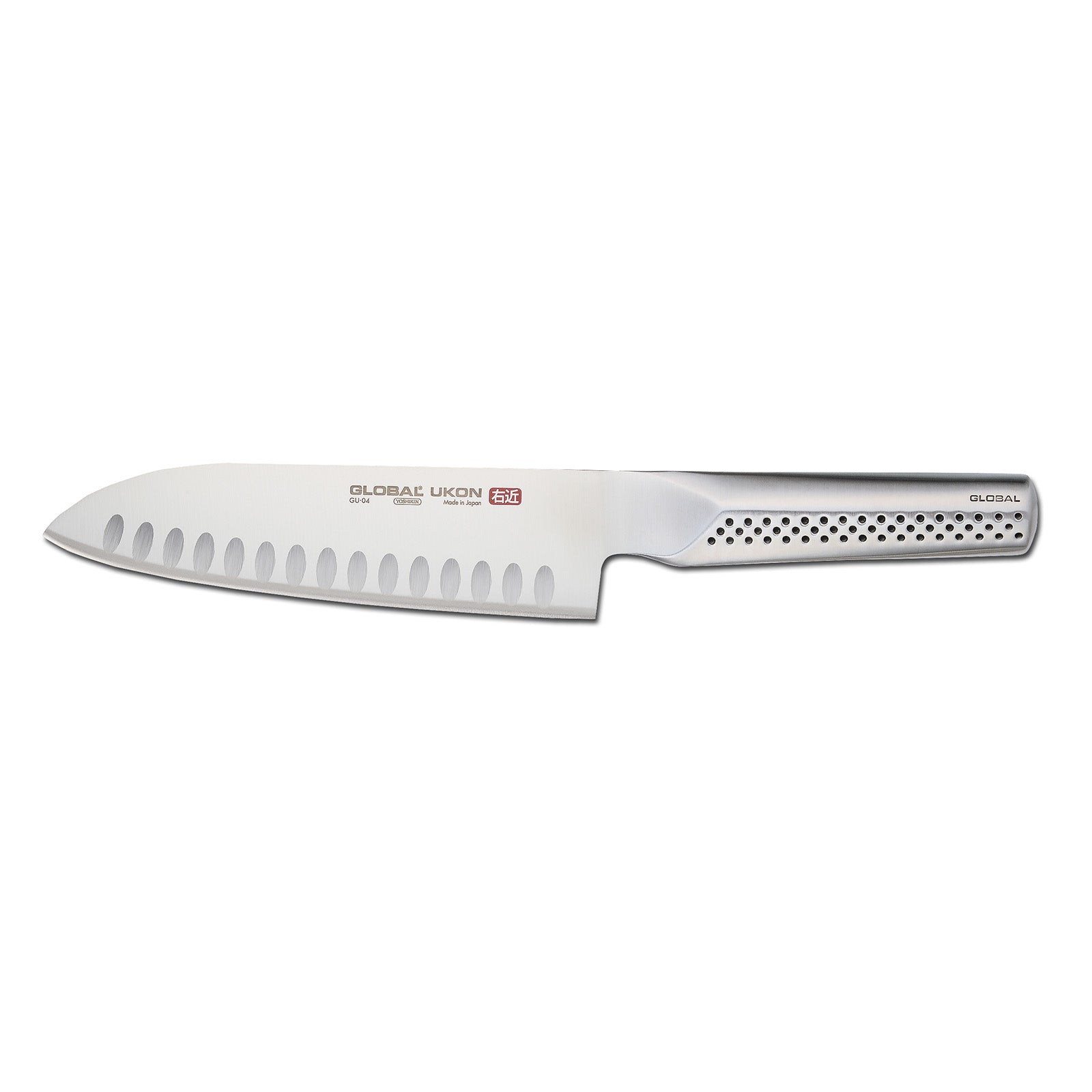 Global UKON 7 Inch Hollow Ground Santoku Knife