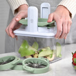 Henning Lee 4-in-1 Fresh Prep Fruit and Veggie Slicer, Green