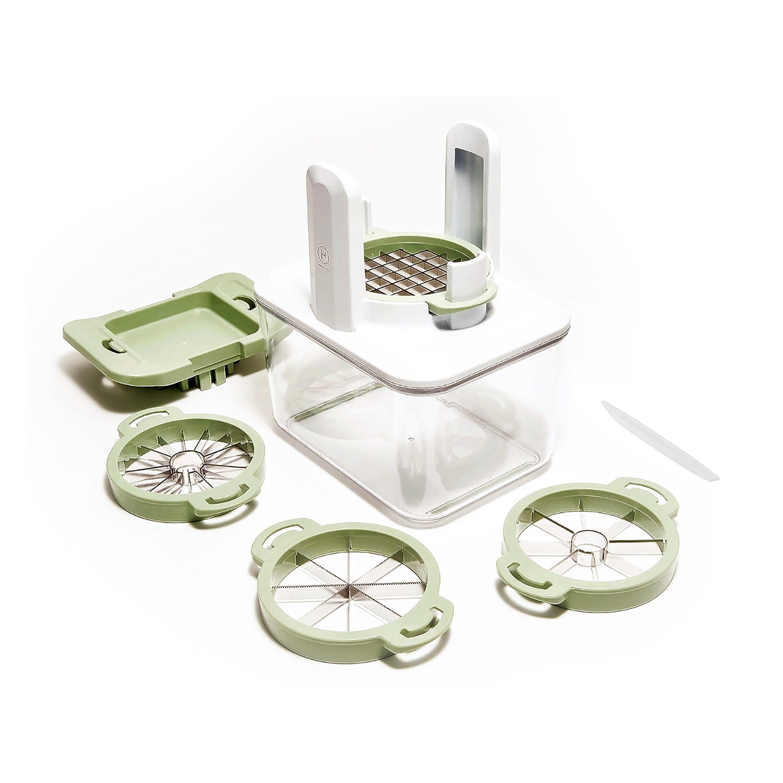 Henning Lee 4-in-1 Fresh Prep Fruit and Veggie Slicer, Green