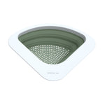 Henning Lee Corner Sink Colander, Triangular Sink Strainer for Fruits, Vegetables & Pasta