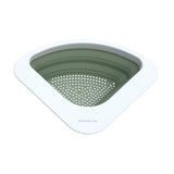 Henning Lee Corner Sink Colander, Triangular Sink Strainer for Fruits, Vegetables & Pasta