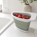 Henning Lee Corner Sink Colander, Triangular Sink Strainer for Fruits, Vegetables & Pasta