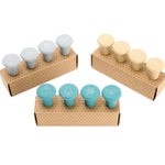 Henning Lee Set of 3 4 Piece Bottle Stoppers W/ Gift Boxes - Neutrals