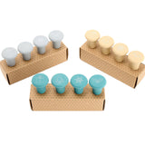 Henning Lee Set of 3 4 Piece Bottle Stoppers W/ Gift Boxes - Neutrals