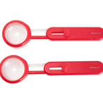 Henning Lee Set of 2 Precision Measuring Spoons, Red