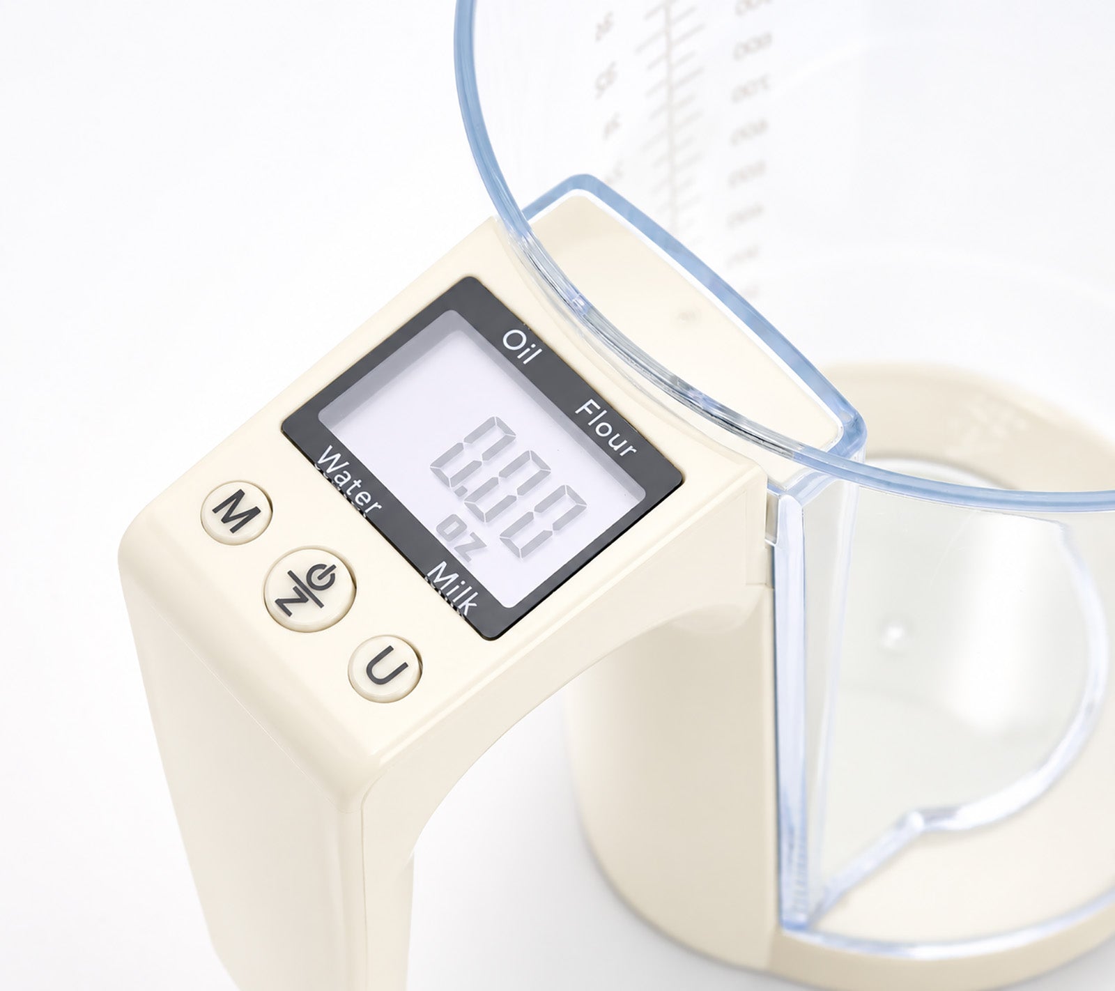 Henning Lee 6 Cup Digital Measuring Cup and Scale, Cream