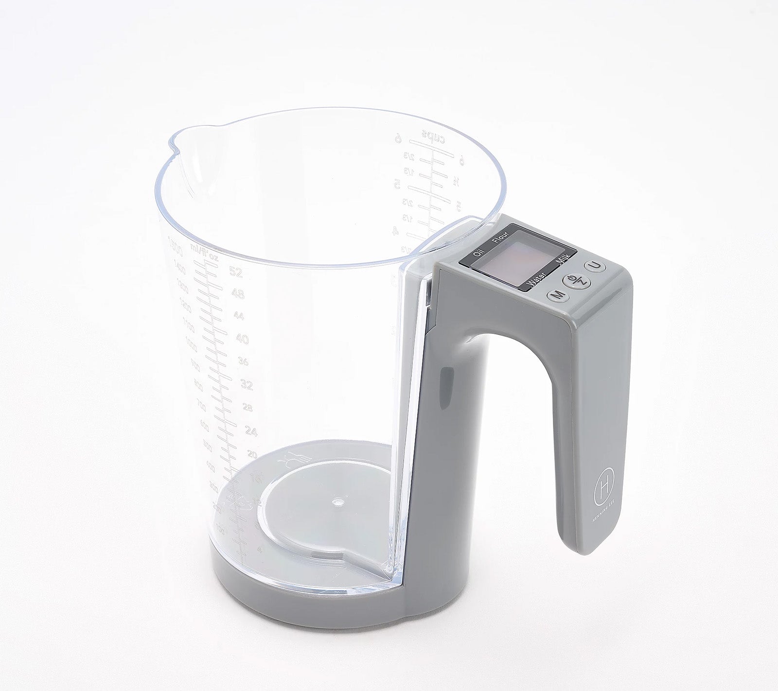 Henning Lee 6 Cup Digital Measuring Cup and Scale, Gray