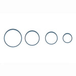 Henning Lee Universal Silicone Lids Set of 4, Blue