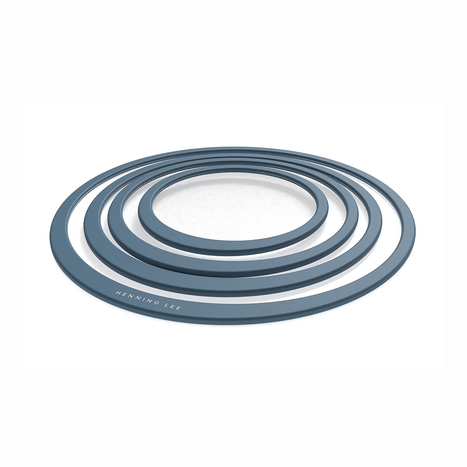 Henning Lee Universal Silicone Lids Set of 4, Blue