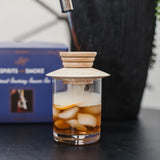 Spirits with Smoke Smoking Saucer Set - 1 Maple Wood Saucer, 3 Wood Chips for Cocktail Smoker & 4 Coasters