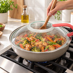 Henning Lee Univeral Stir Through Lid, Red