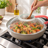 Henning Lee Univeral Stir Through Lid, Red