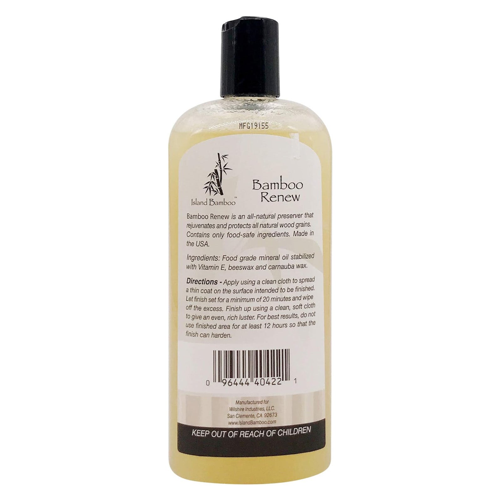 Island Bamboo Renew Natural Bamboo Protector for Cutting Boards, 12 Ounce