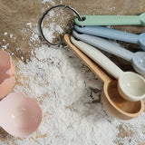 ZEAL Perfect Measure Silicone Measuring Spoons, Set of 5, Coastal Colors