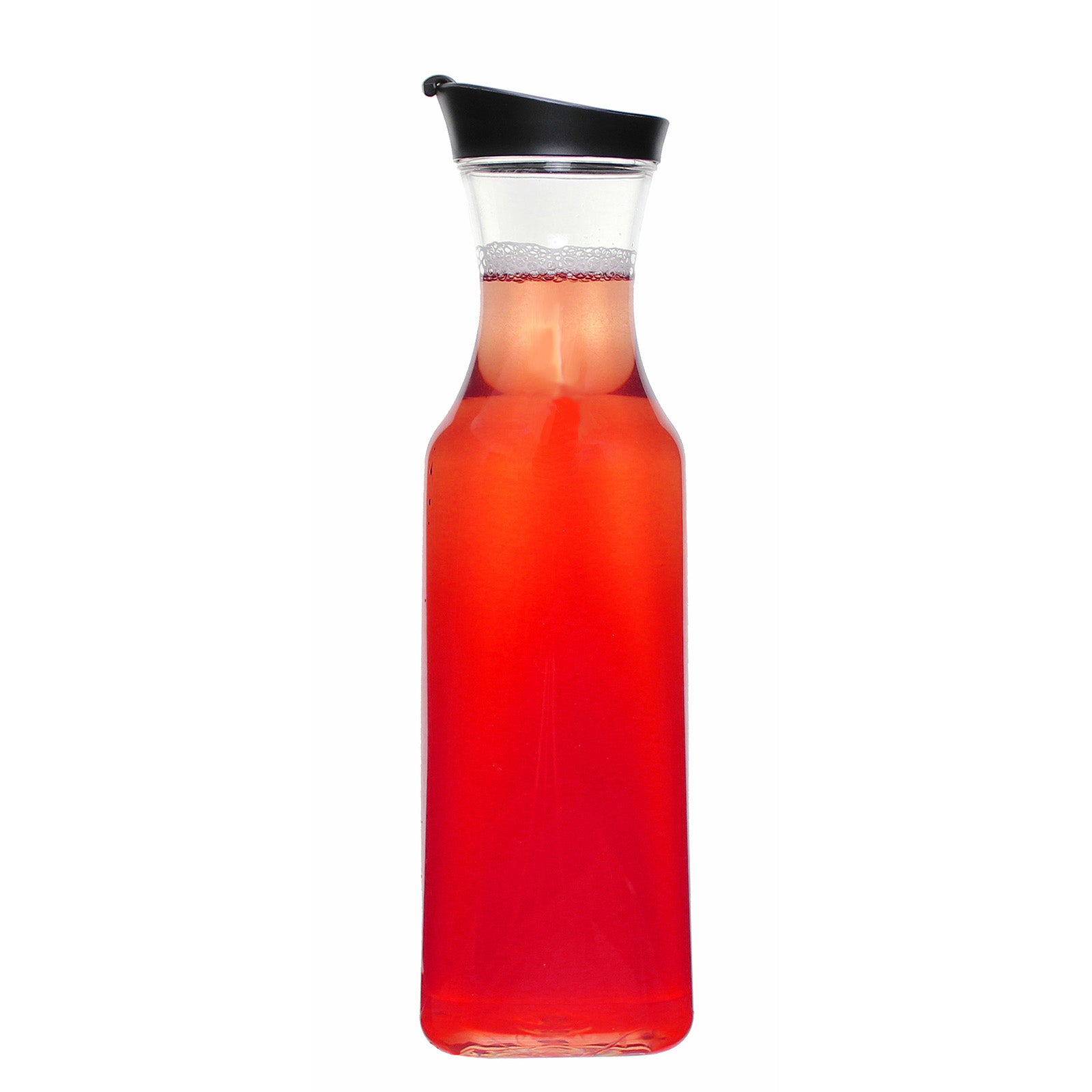 Prodyne Square Acrylic Juice Jar, 56 Ounce, Black
