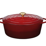 Kuchenprofi Provence Enameled Cast Iron Oval Dutch Oven, 13" L, 7.4 qt