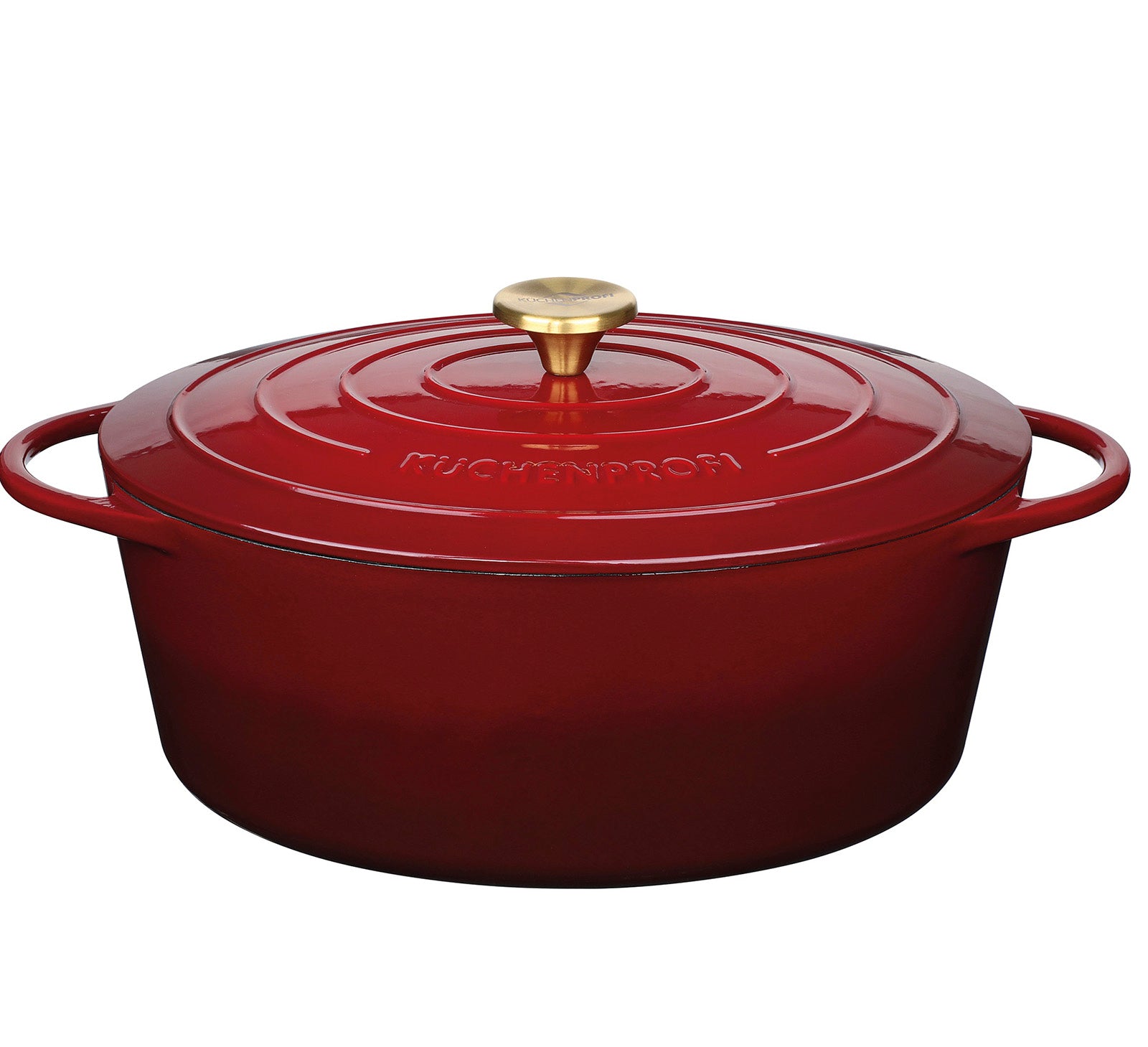 Kuchenprofi Provence Enameled Cast Iron Oval Dutch Oven, 13" L, 7.4 qt