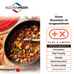 Kuchenprofi Provence Enameled Cast Iron Oval Dutch Oven, 13" L, 7.4 qt, Jade