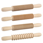 Kuchenprofi Wooden Pasta Cutter, Set of 4, Spaghetti, Tagliatelle, Fettuccine, Pappardelle