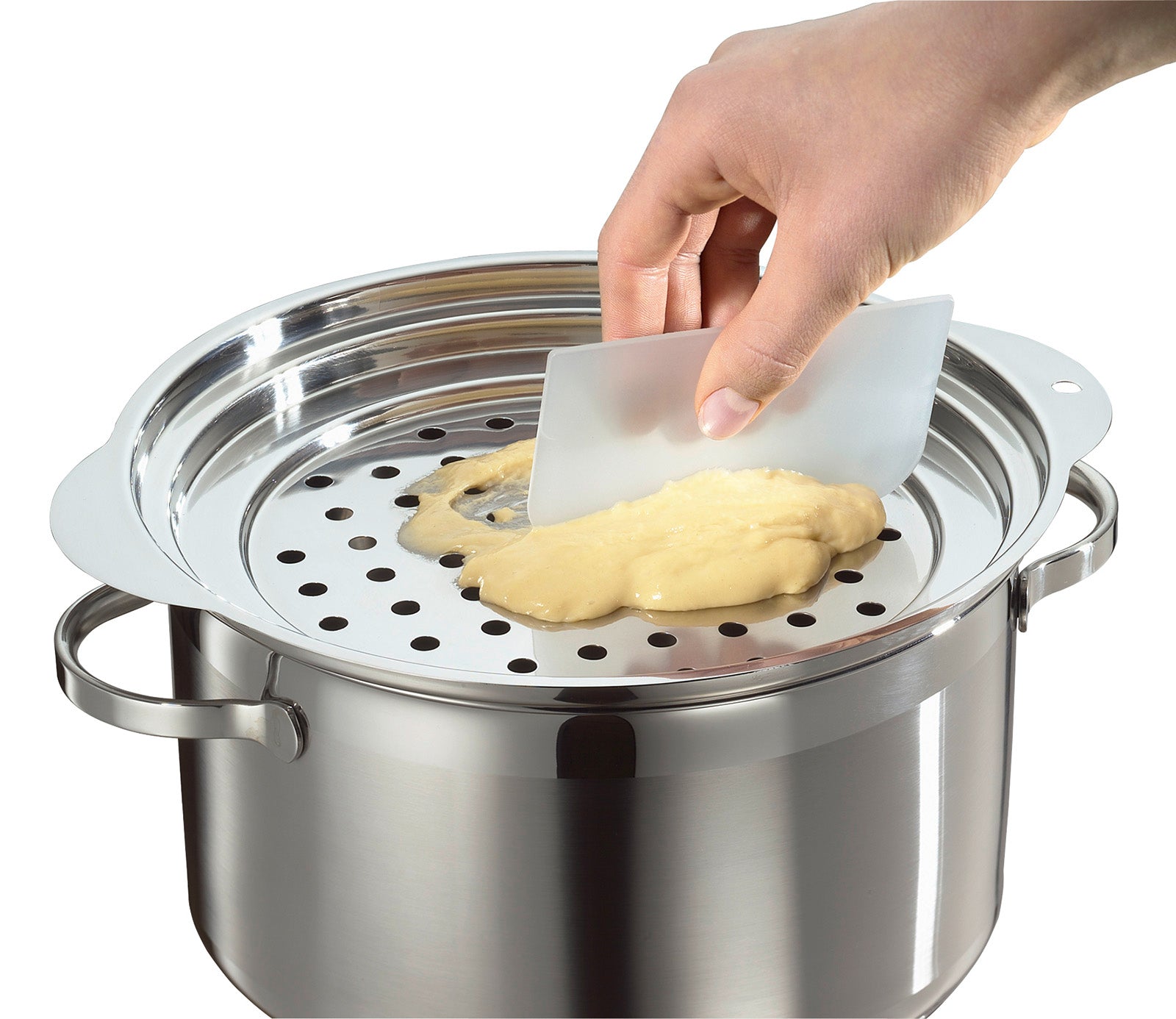 Kuchenprofi Spaetzle Lid and Scraper, Stainless-Steel, 12-Inch