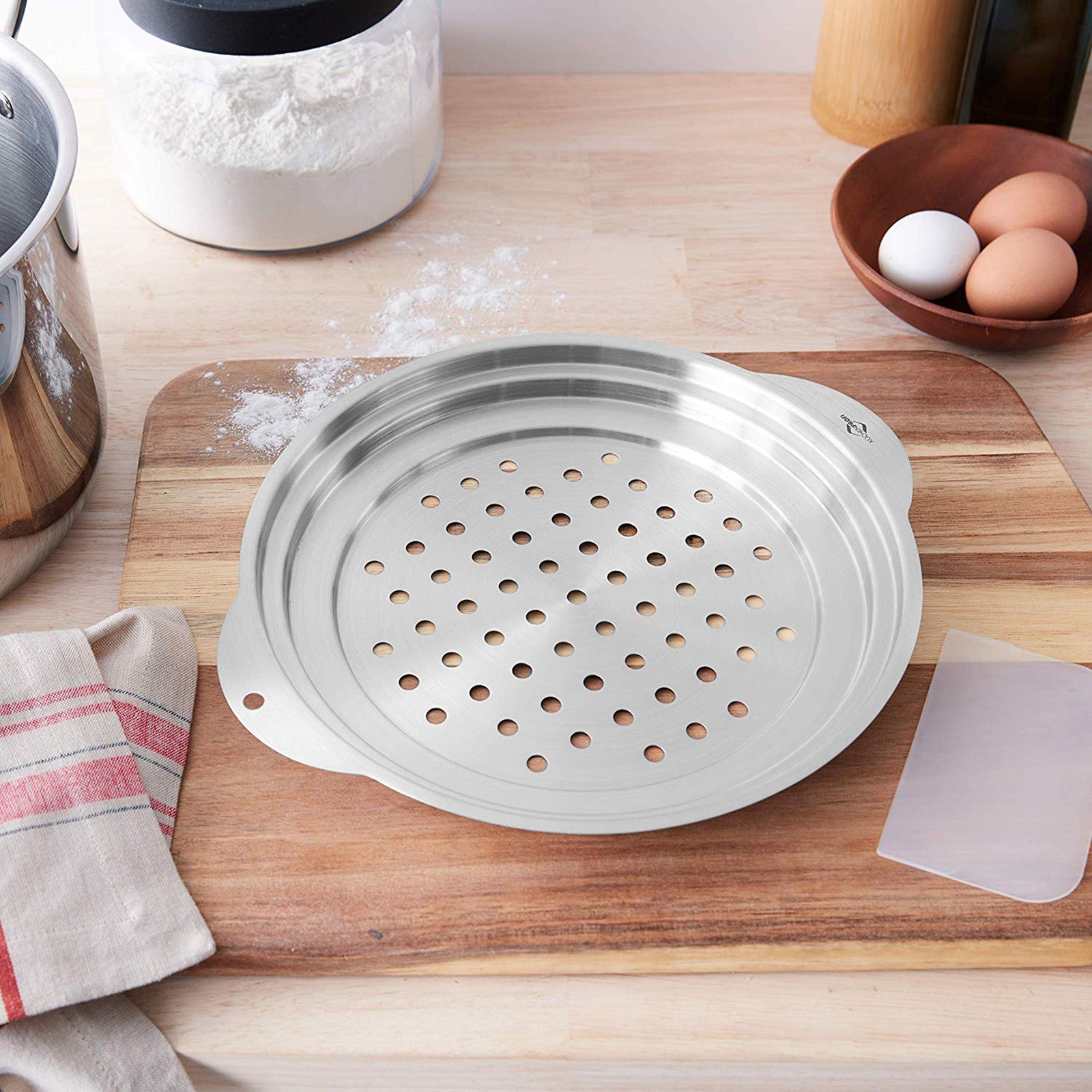 Kuchenprofi Spaetzle Lid and Scraper, Stainless-Steel, 12-Inch