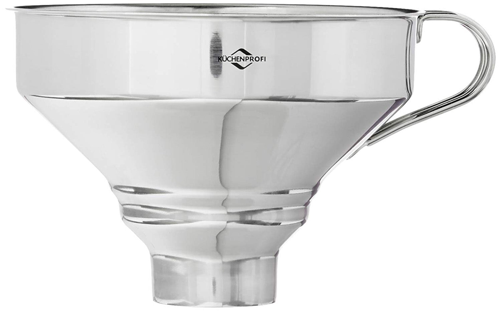 Kuchenprofi Funnel with Mesh Filter, Stainless Steel, 5-Inch Diameter