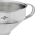 Kuchenprofi Funnel with Mesh Filter, Stainless Steel, 5-Inch Diameter