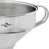 Kuchenprofi Funnel with Mesh Filter, Stainless Steel, 5-Inch Diameter