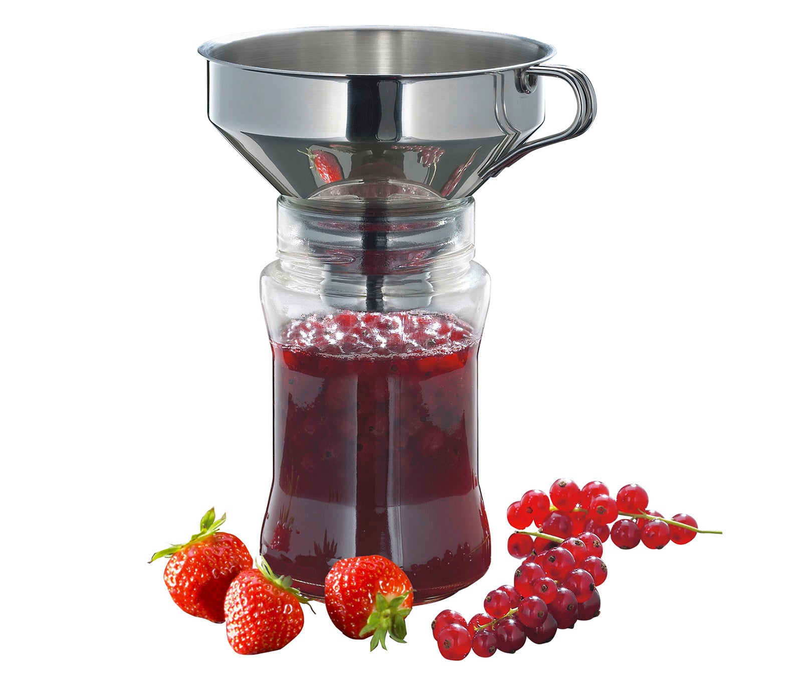 Kuchenprofi Funnel with Mesh Filter, Stainless Steel, 5-Inch Diameter