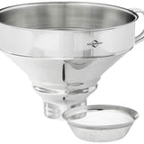 Kuchenprofi Funnel with Mesh Filter, Stainless Steel, 5-Inch Diameter