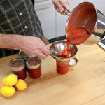 Kuchenprofi Wide Mouth Canning Funnel, Stainless Steel, 5.5-Inch Diameter