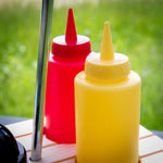 Kuchenprofi Picnic Condiment Set for Ketchup, Mustard, Salt & Pepper, 6 Piece Set