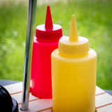 Kuchenprofi Picnic Condiment Set for Ketchup, Mustard, Salt & Pepper, 6 Piece Set