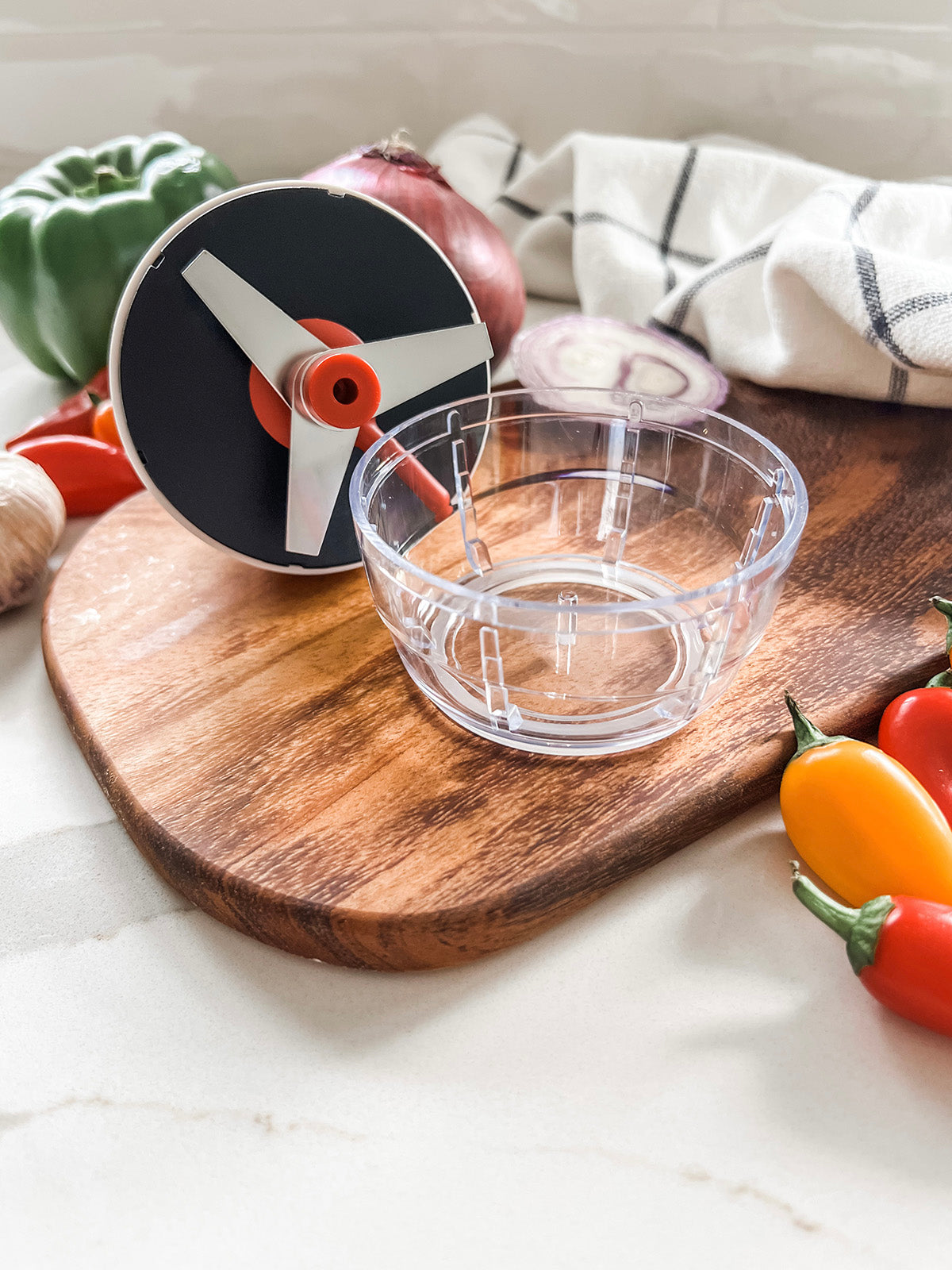 Kuchenprofi Push Fruit and Vegetable Multi Chopper, 3.4-Inch Diameter
