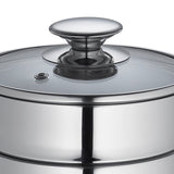 Kuchenprofi Mini Double Boiler Set w/ Glass Lid, 1.6 qt., 5.5-Inch Diameter