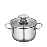 Kuchenprofi Mini Stockpot w/ Glass Lid, 0.7 qt., 4.75-Inch Diameter