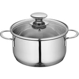 Kuchenprofi Mini Stockpot w/ Glass Lid, 1.6 qt., 6.25-Inch Diameter