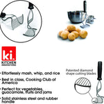 Kitchen Innovations Diamond Series Potato Masher, Black