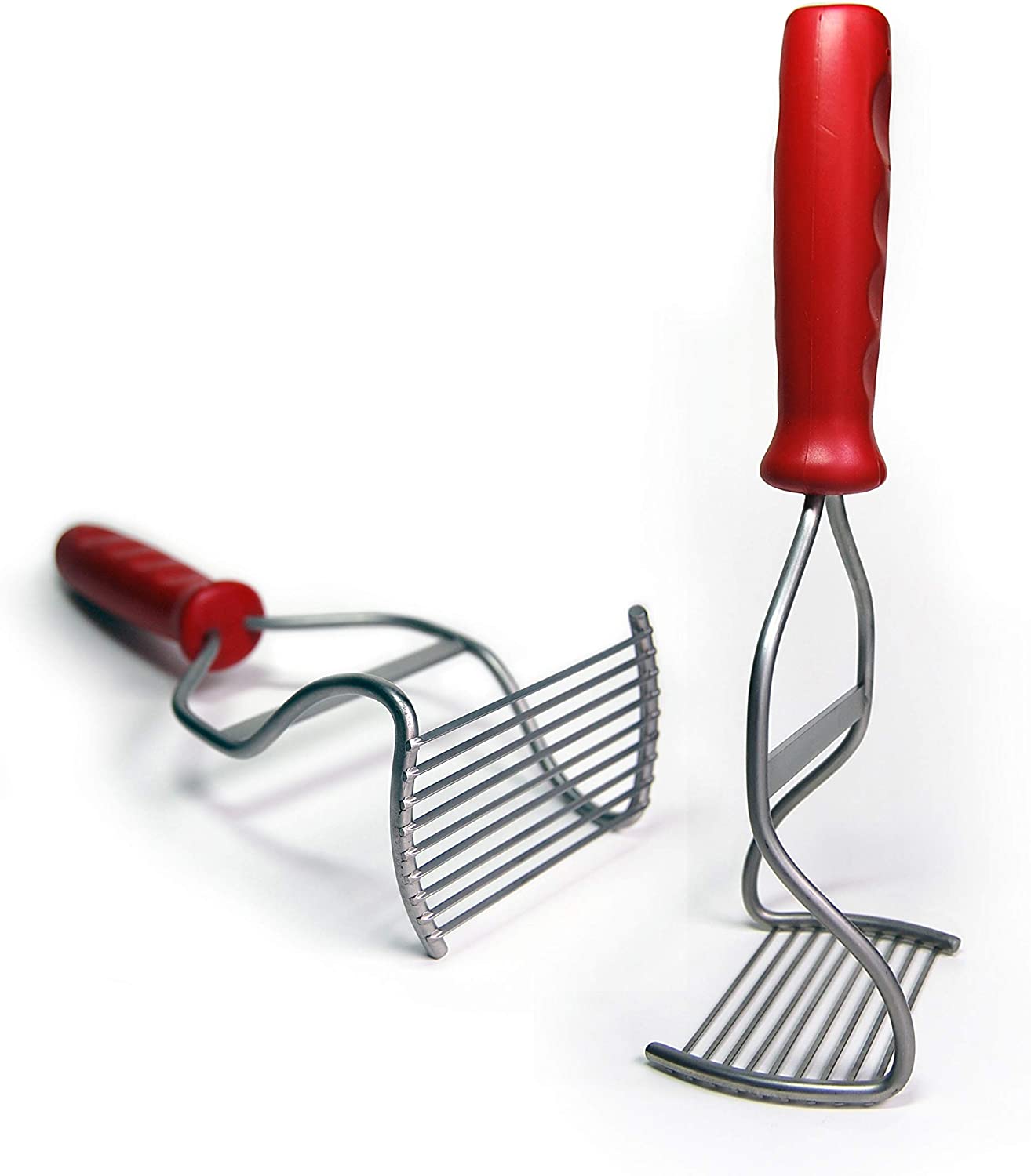 Kitchen Innovations Diamond Series Potato Masher, Red