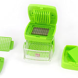 Kitchen Innovations Garlic-A-Peel Garlic Press, Crusher, Cutter, Mincer, and Storage Container, Green
