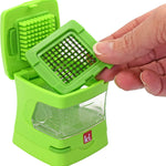 Kitchen Innovations Garlic-A-Peel Garlic Press, Crusher, Cutter, Mincer, and Storage Container, Green