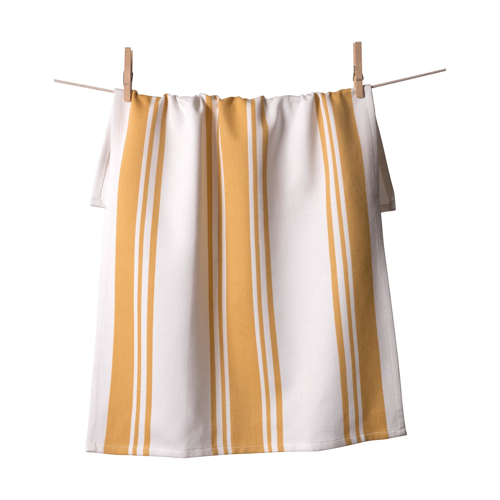 KAF Home Centerband Oversized Kitchen Towel, 100% Cotton, Ochre