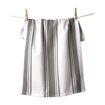 KAF Home Centerband Oversized Kitchen Towel, 100% Cotton, Pewter