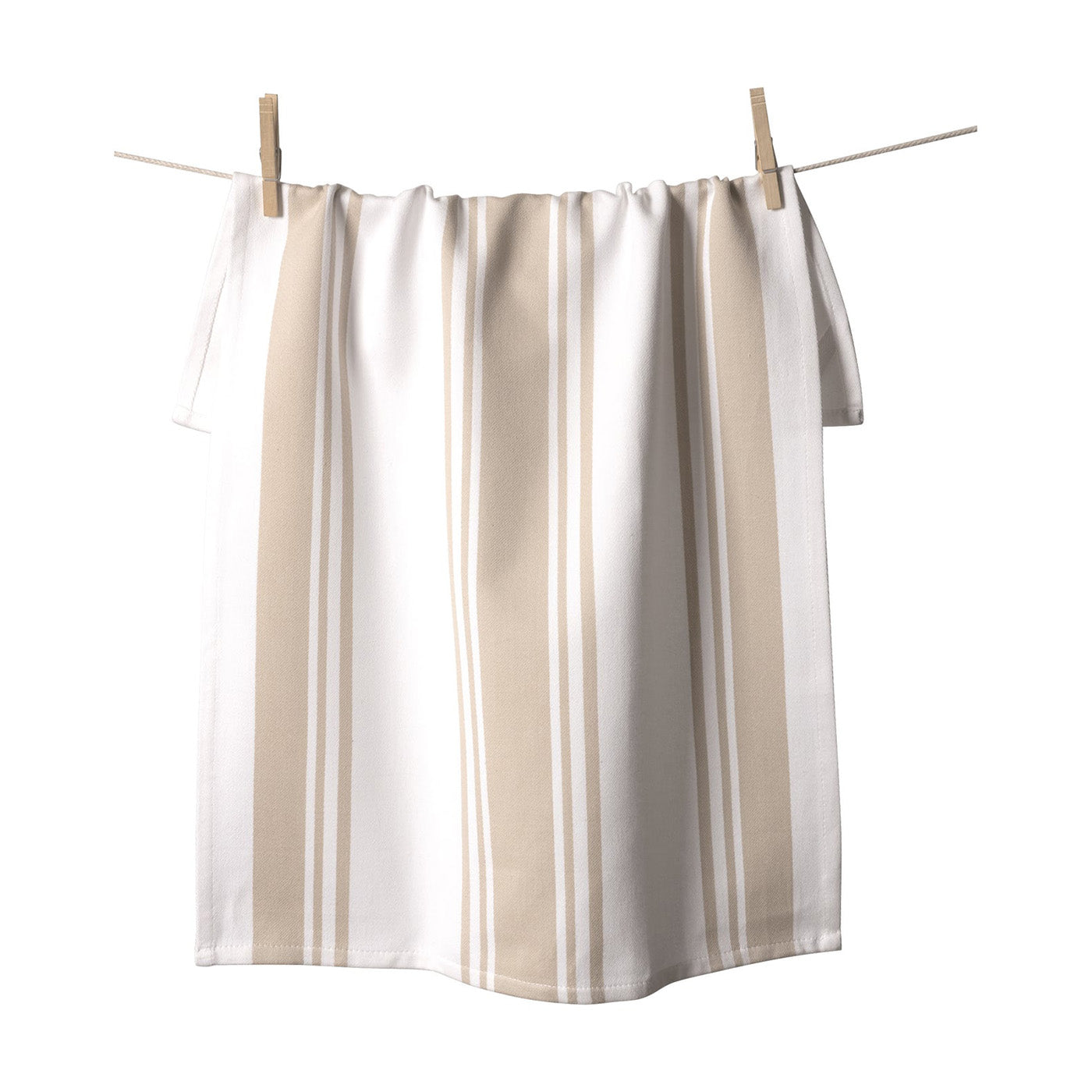 KAF Home Centerband Oversized Kitchen Towel, 100% Cotton, Oatmeal