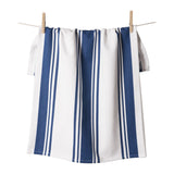 KAF Home Centerband Oversized Kitchen Towel, 100% Cotton, Blue