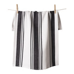 KAF Home Centerband Oversized Kitchen Towel, 100% Cotton, Black