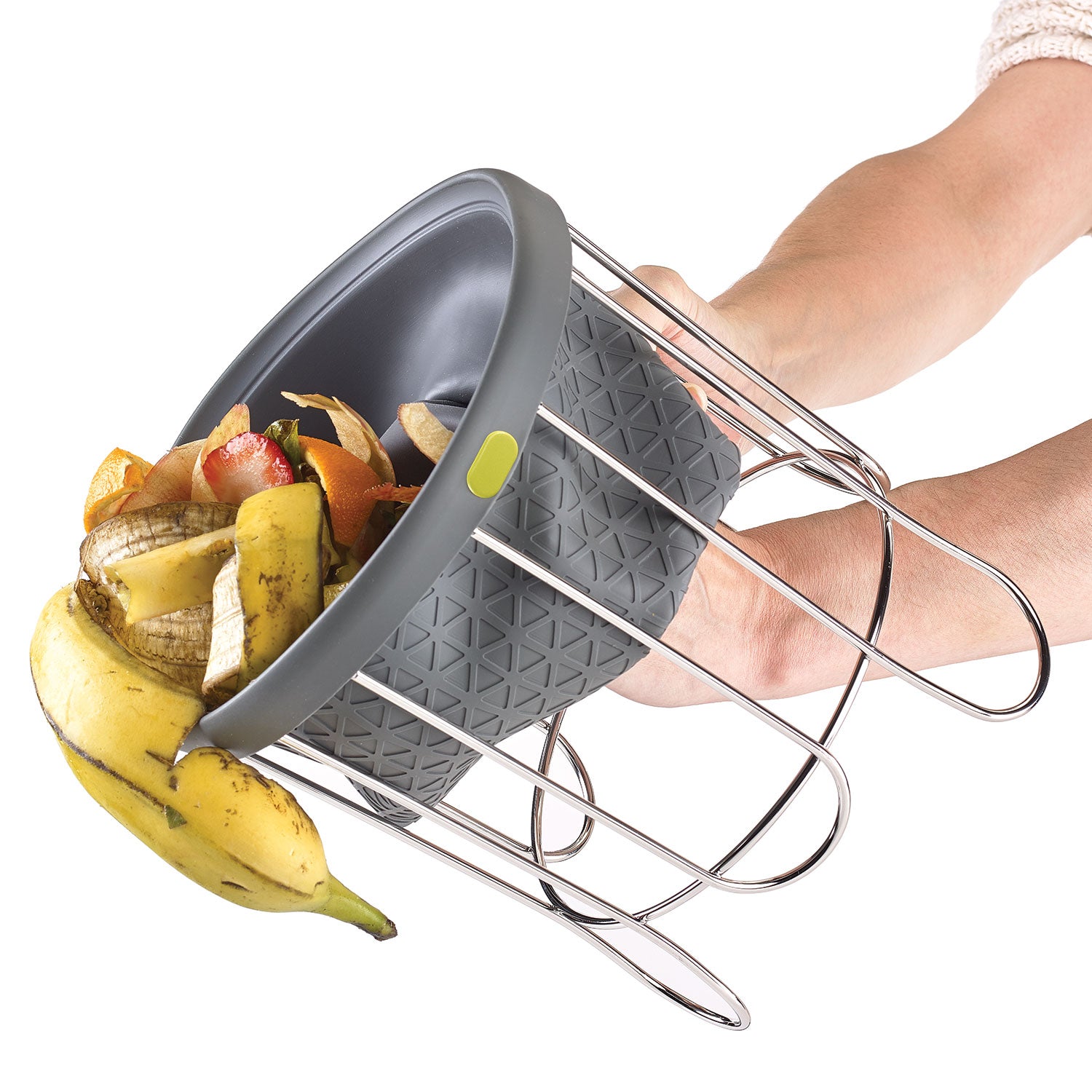 Polder Countertop Compost Bin, Grey